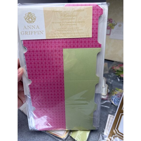 Anna Griffin Window Box Card Making Kit Cutting Dies Cards Envelopes Embellishme - Picture 9 of 15